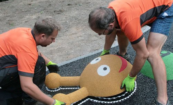 Installation de sol ludique et sportif, Isère, Jeux SK8 & Match